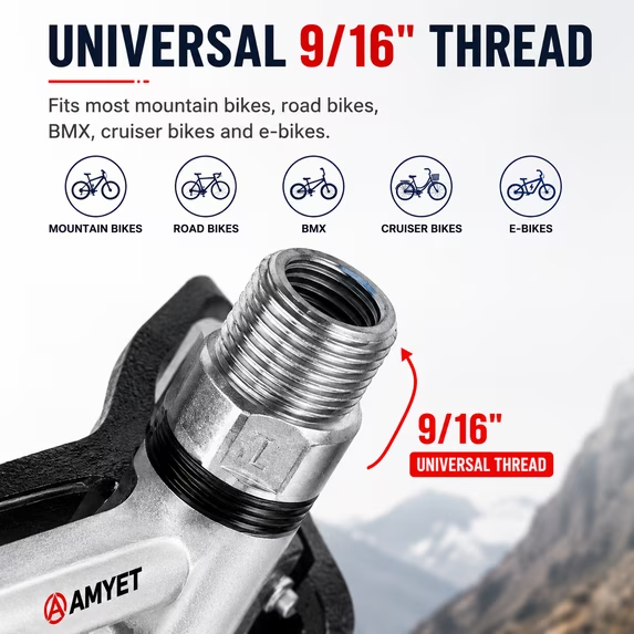 AMYET eBike Universal Metal Pedals