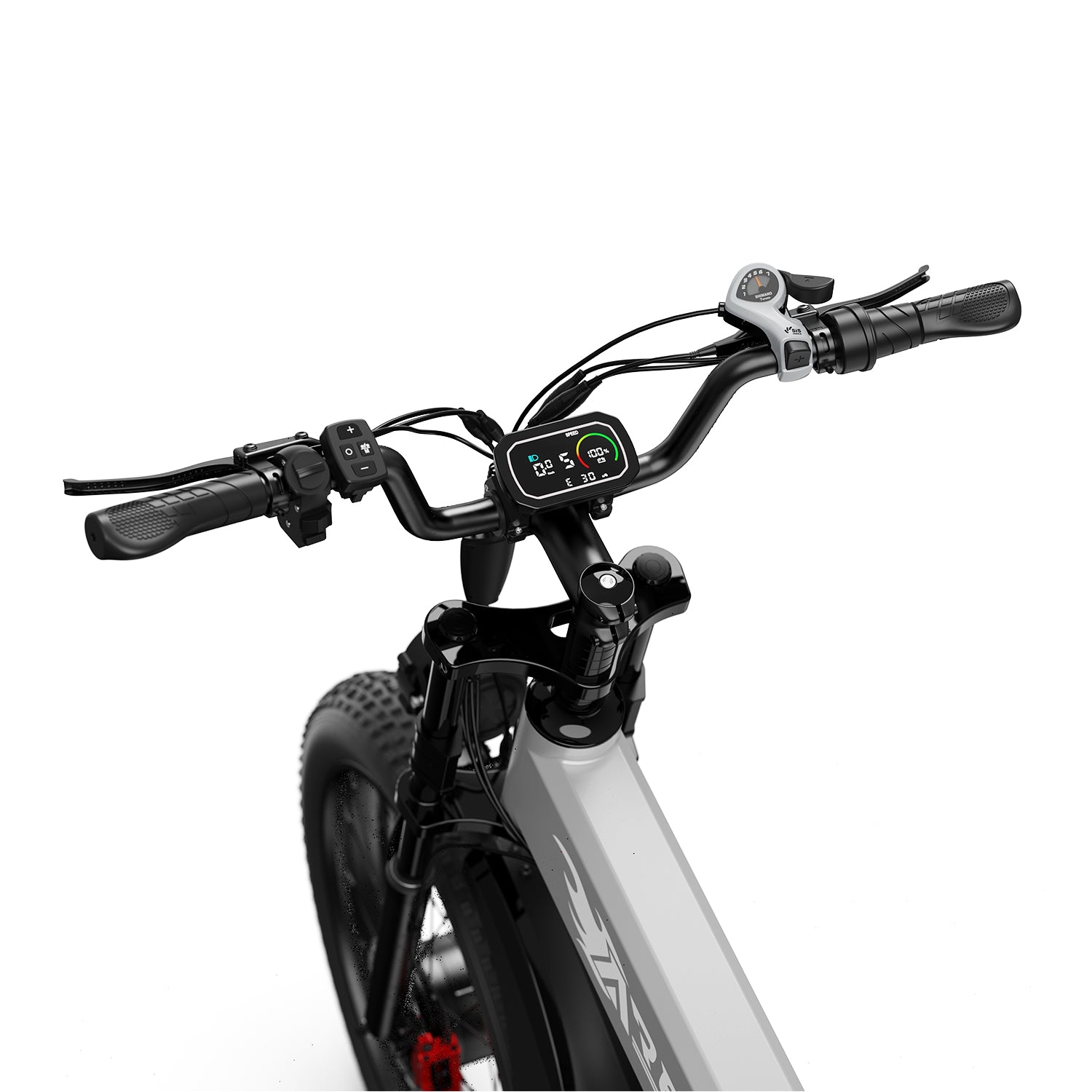 AMYET Ares 2*1000W Dual Motor Electric Mountain Folding Bike 52V/20Ah - Gray