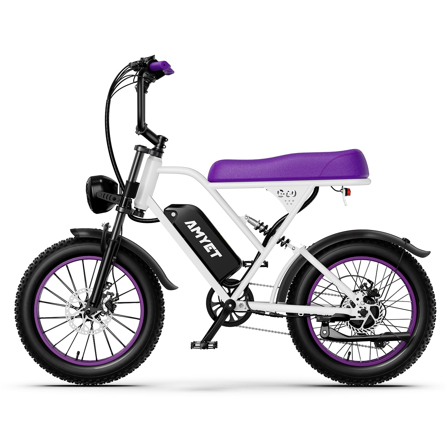 AMYET V9-G60 1000W 20Ah Electric Bike - Purple
