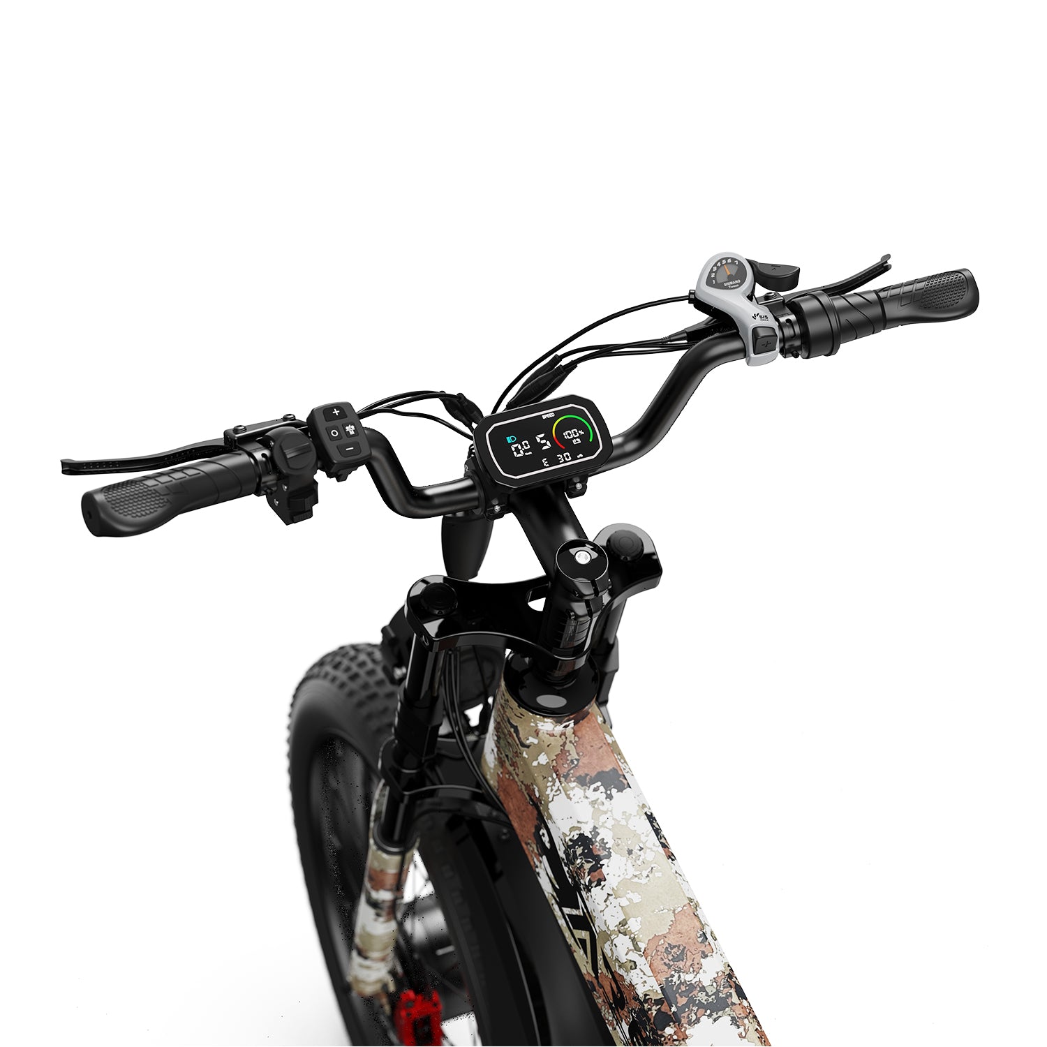 AMYET Ares 2*1000W Dual Motor Electric Mountain Folding Bike 52V/20Ah - Camo