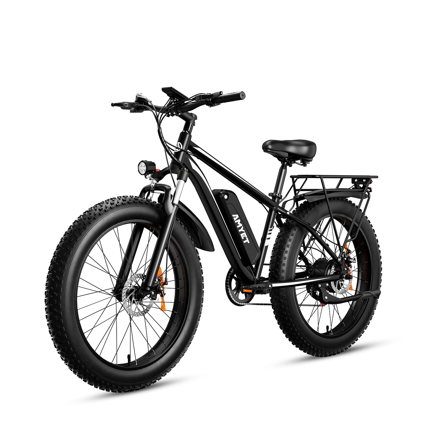 AMYET Electric Bike EB26 Adults Electric Bicycle Peak 1500W 48V 15AH E Bike 26' Fat Tire Mountain Bike 31Mph Electric Dirt Bike
