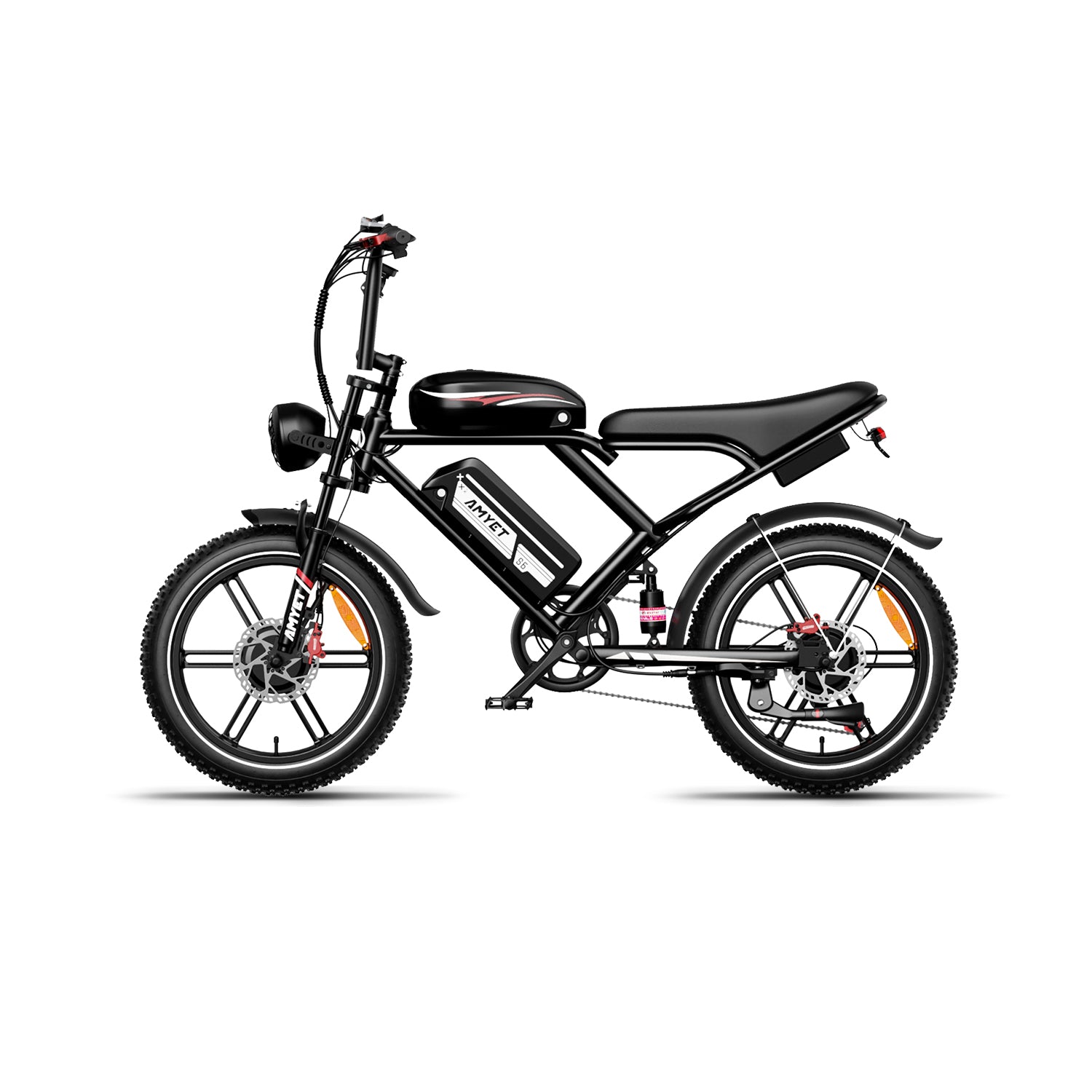 AMYET S6 2000W Dual Motor and Batteries Electric Bike - Black - AMYET eBikes