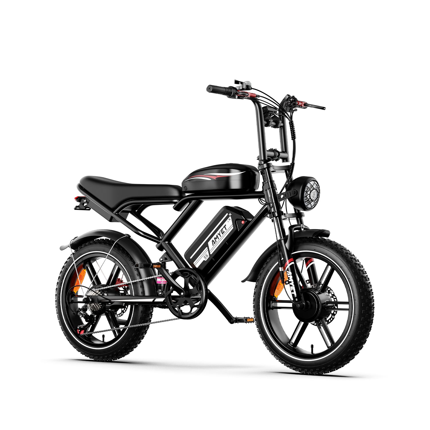 AMYET S6 2000W Dual Motor and Batteries Electric Bike - Black - AMYET eBikes