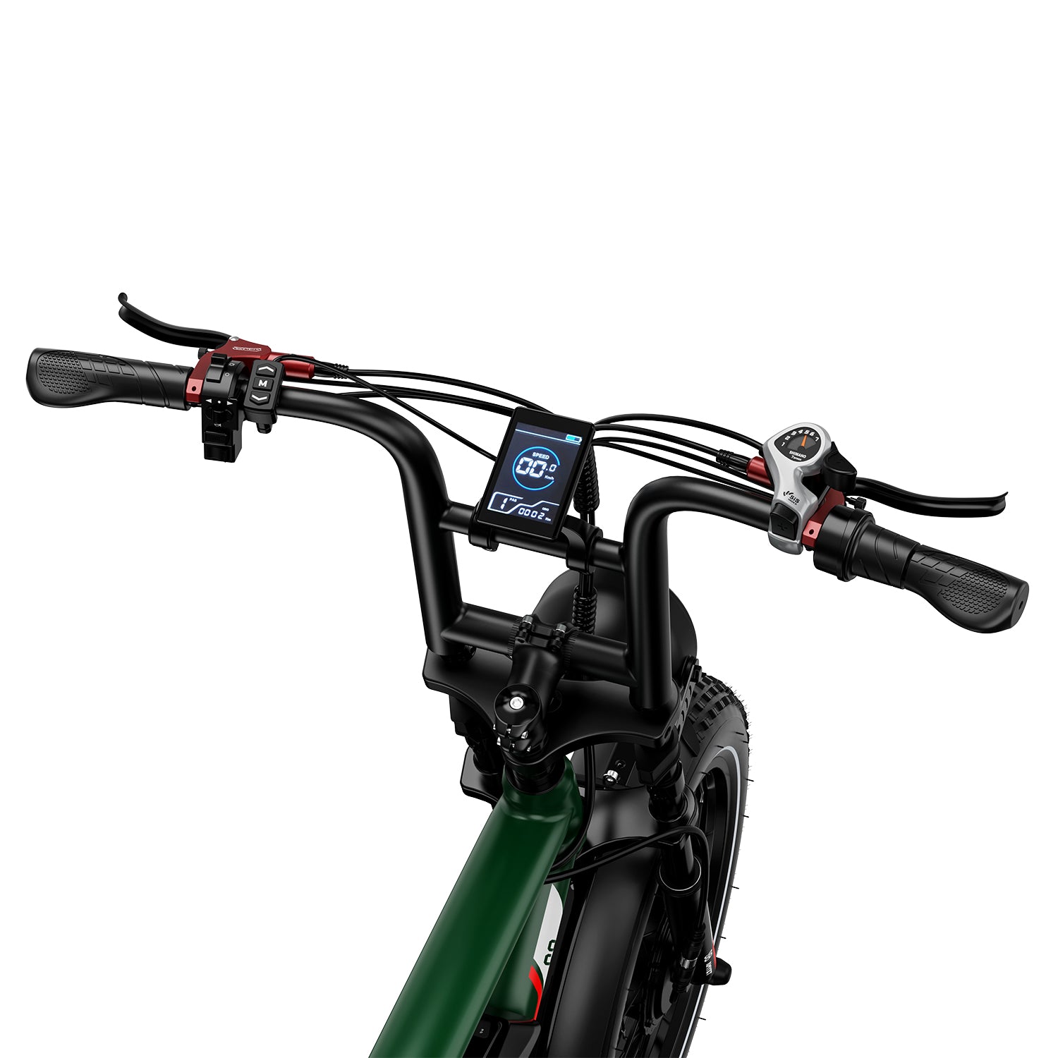 AMYET S8 2*1000W Dual Motor Electric Bike - Green - AMYET eBikes