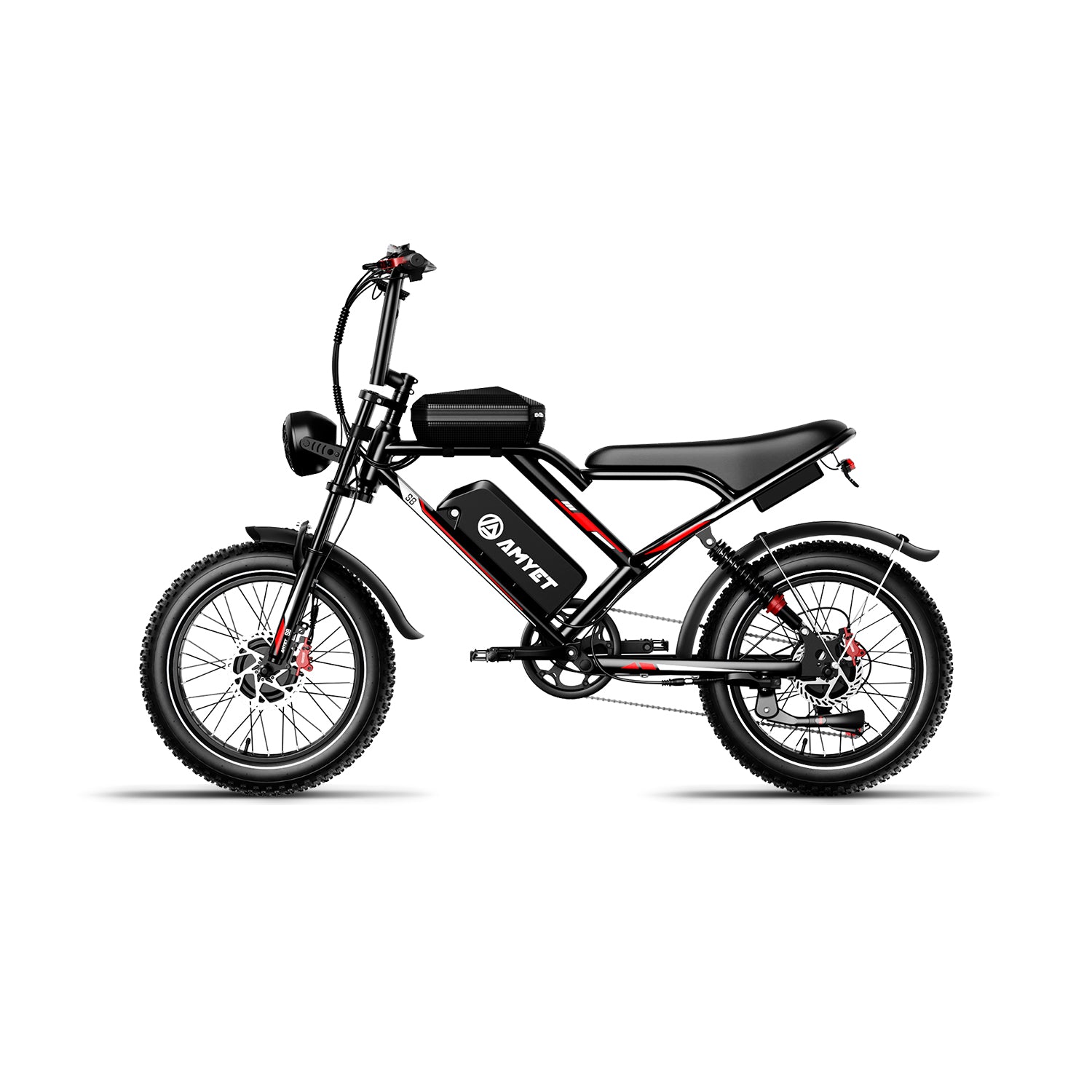 AMYET S8 2*1000W Dual Motor Electric Bike - Black - AMYET eBikes
