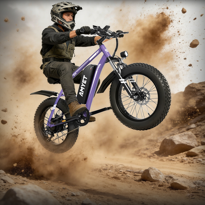 AMYET K10 1000W Electric Bike for Adults with 20"x4" Fat Tire with 48V 15AH Battery, Commute Electric Bicycles,Mountain Ebikes 28mph 60 Miles 7 Speed Gears E-bike for Men Women Teenagers,Purple