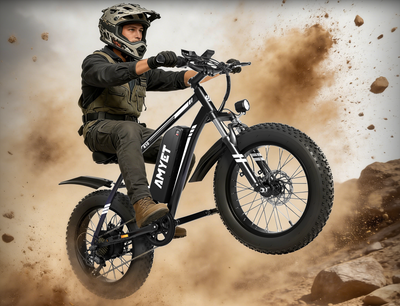 AMYET K10 1000W Electric Bike for Adults with 20"x4" Fat Tire with 48V 15AH Battery, Commute Electric Bicycles,Mountain Ebikes 28mph 60 Miles 7 Speed Gears E-bike for Men Women Teenagers,Black