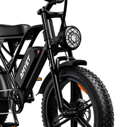 AMYET V9-G60 1000W 20Ah Electric Bike - Brown - AMYET eBikes