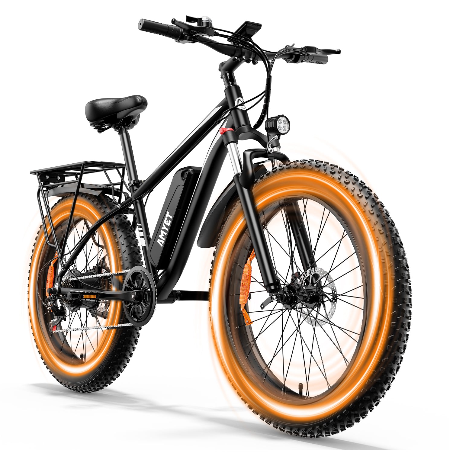 AMYET Electric Bike EB26 Adults Electric Bicycle Peak 1500W 48V 15AH E Bike 26' Fat Tire Mountain Bike 31Mph Electric Dirt Bike