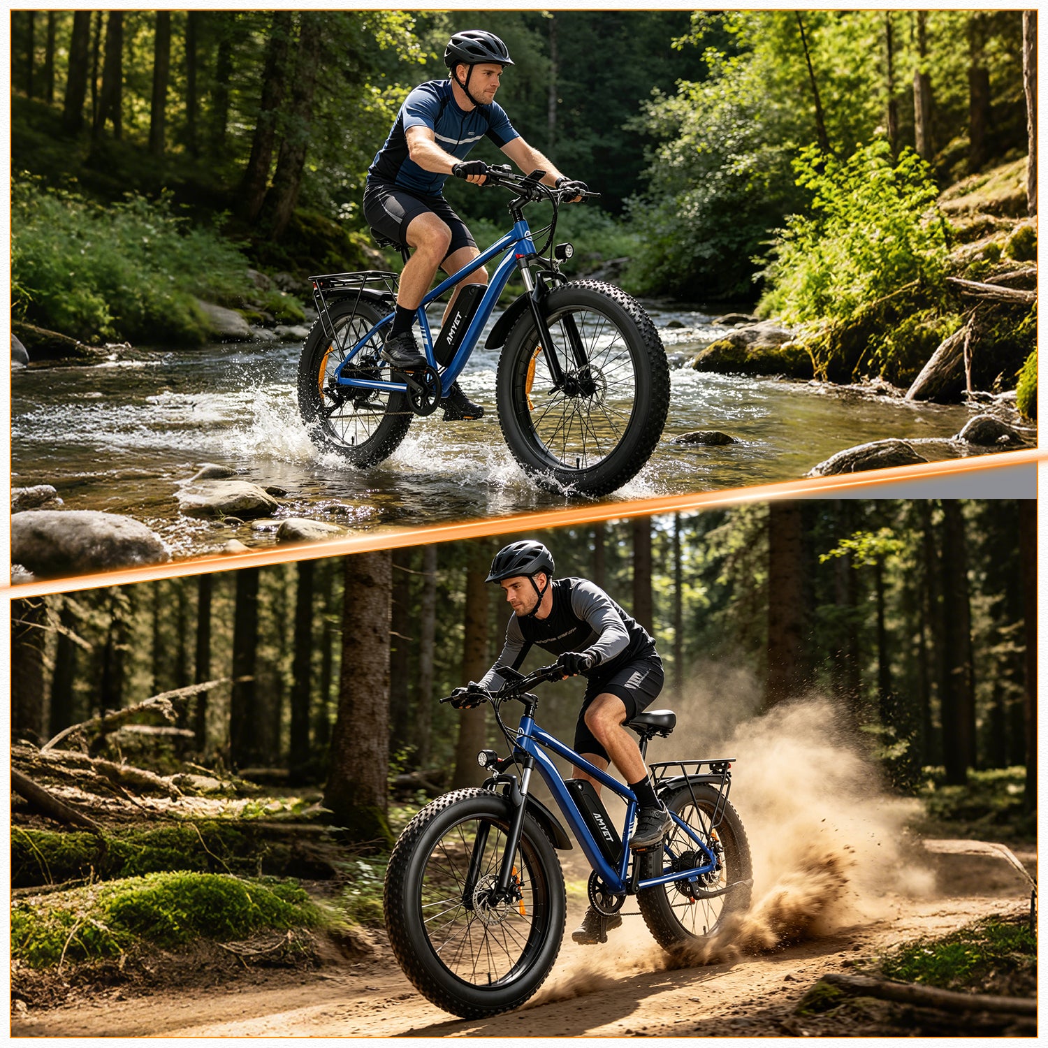 AMYET EB26 1000W Electric Bike - Blue