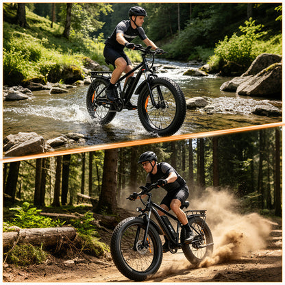 AMYET EB26 1000W Electric Bike - Black