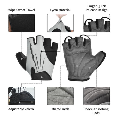 AMYET Fingerless Cycling Gloves - AMYET eBikes