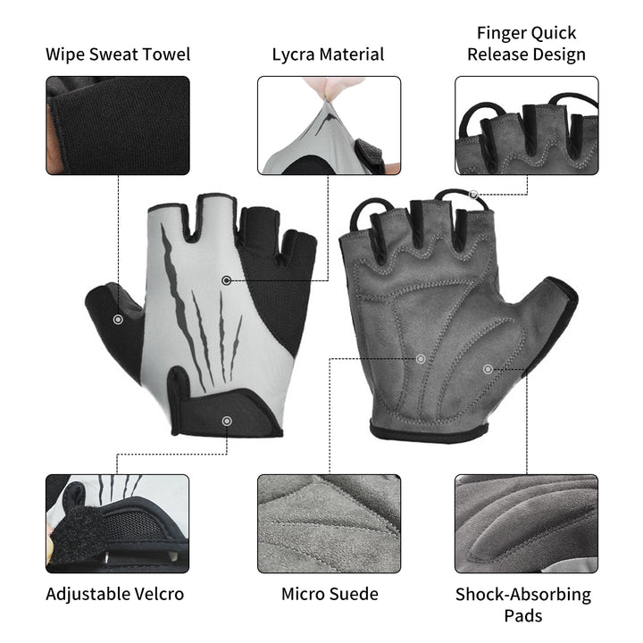 AMYET Fingerless Cycling Gloves - AMYET eBikes