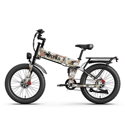 AMYET Ares 2*1000W Dual Motor Electric Mountain Folding Bike 52V/20Ah - Camo