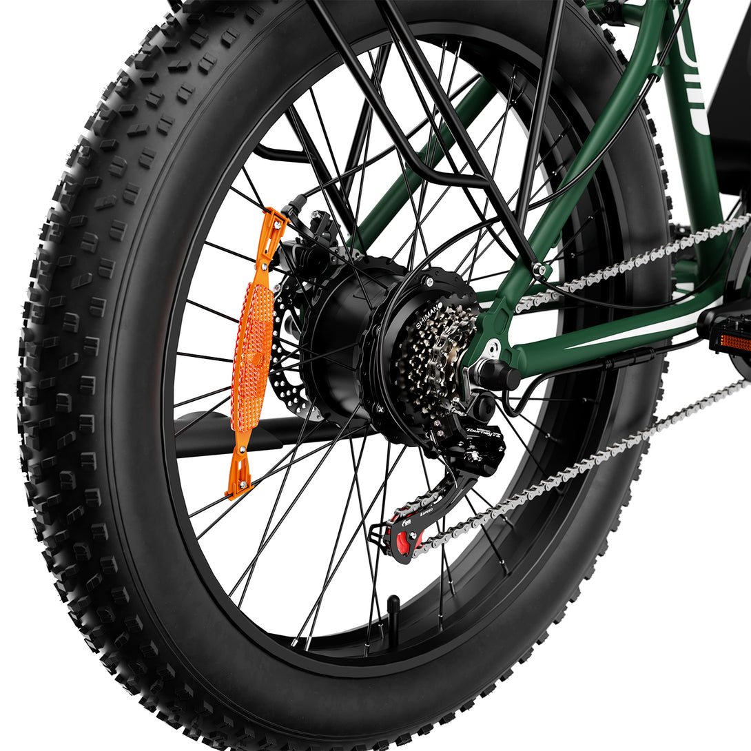 AMYET EB26 1000W Electric Bike - Green - AMYET eBikes