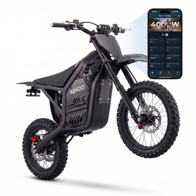 AMYET EDB002 4000W Electric Dirt Bike for Teens Adults,Carbon Fiber Frame, 230NM Torque,45 MPH,40 Miles,48V 23Ah Battery,14" /12" Tires, Full Hydraulic Brakes and Suspensions Mountain Off-Road e Bike