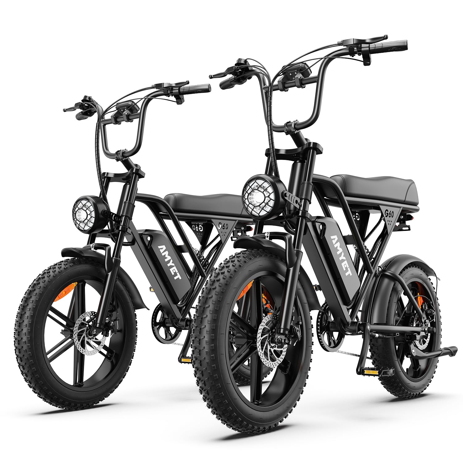 AMYET V9-G60 1000W 20Ah Electric Bike - Black - AMYET eBikes
