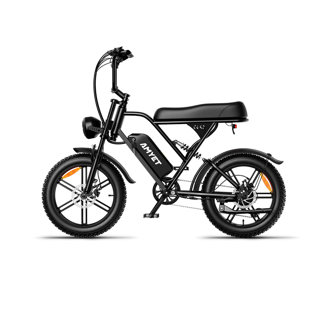 AMYET V9-G60 1000W 20Ah Electric Bike - Black - AMYET eBikes