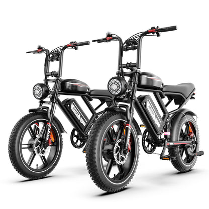 AMYET S6 2000W Dual Motor and Batteries Electric Bike - Black - AMYET eBikes