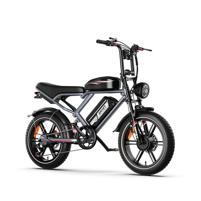 AMYET S6 2000W Dual Motor and Batteries Electric Bike - Gray - AMYET eBikes