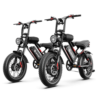 AMYET S8 2*1000W Dual Motor Electric Bike - Black - AMYET eBikes