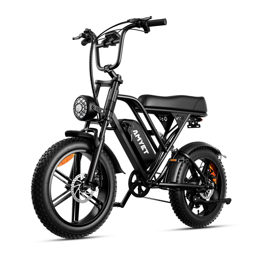AMYET V9-G60 1000W 20Ah Electric Bike - Black - AMYET eBikes