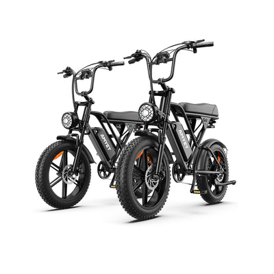 AMYET V9-G60 Electric Bike for Adults, Peak 1500W Ebike 48V 20Ah, 20"x4" Fat Tire Mountain Bike, UL2849 - Black